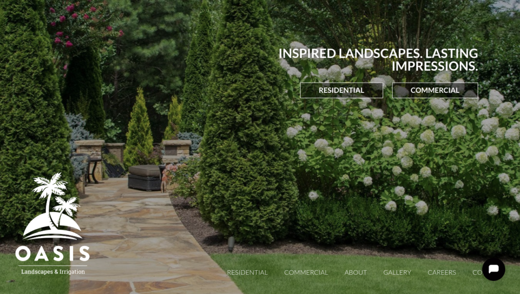 landscape website design